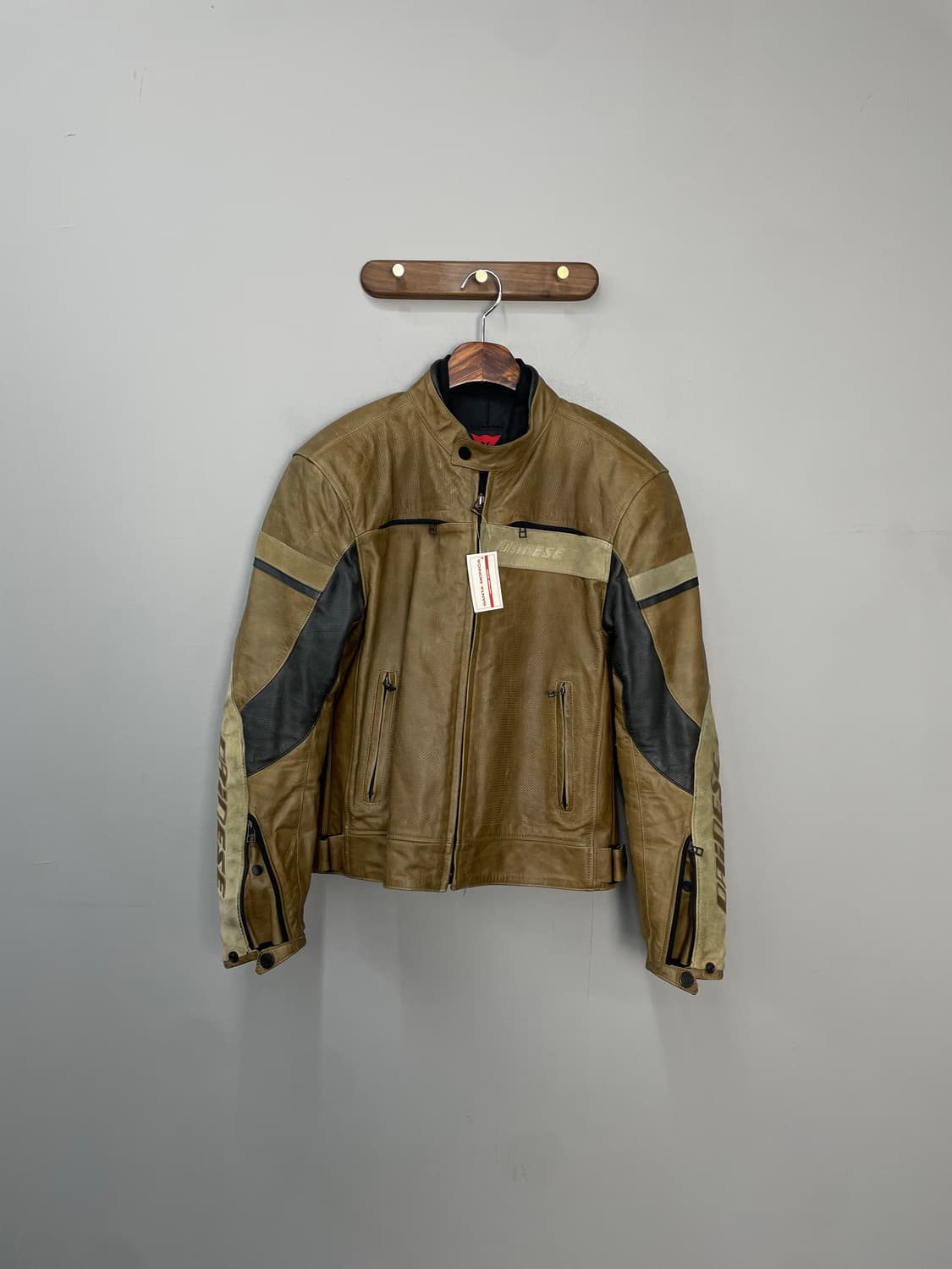 다이네즈 브라운 레더 바이커 자켓 H1725 상품이미지2