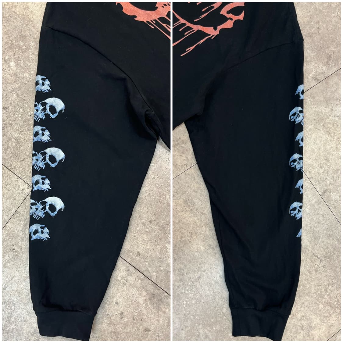 빈티지 프린팅 긴팔티 블랙 3XL #csz3140 상품이미지9