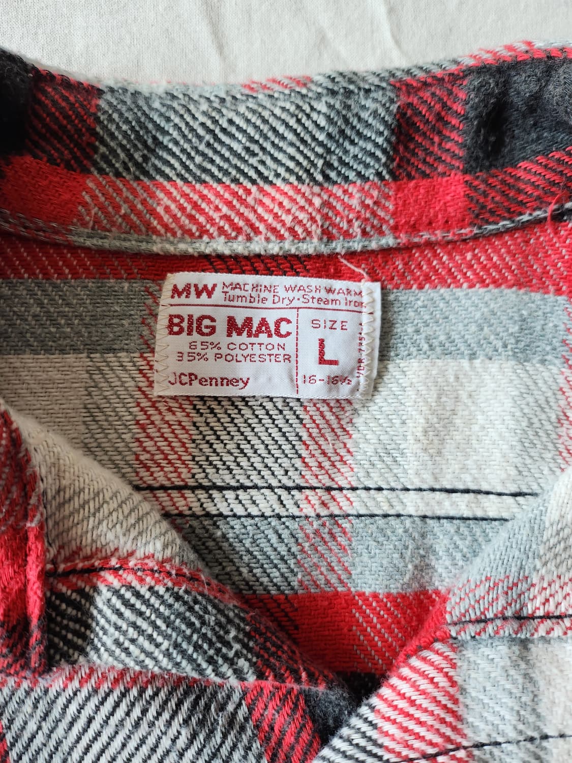 70s BIG MAC flannel check shirt 상품이미지3