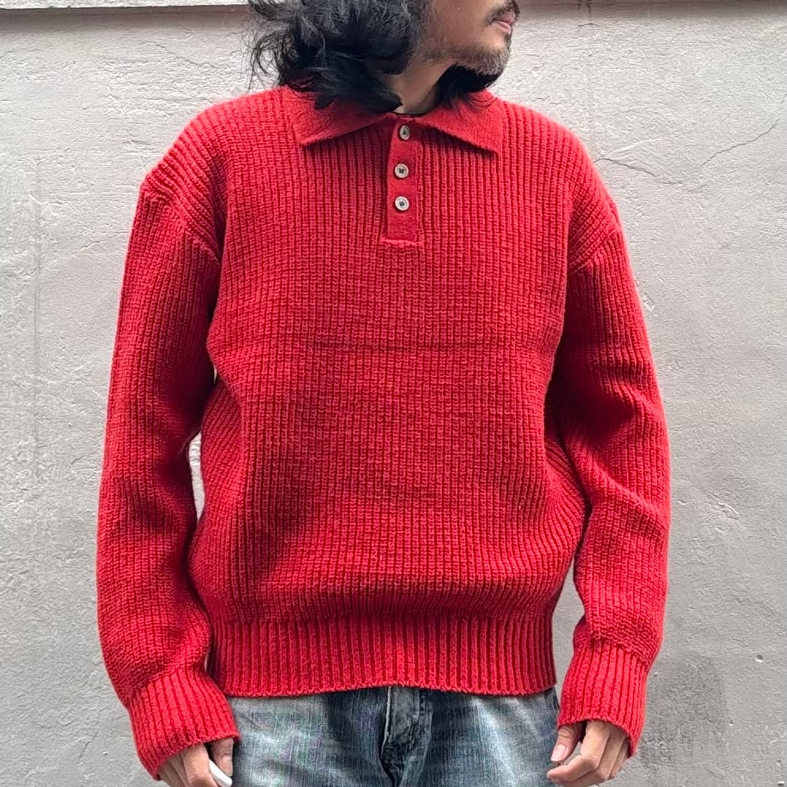 올드 카라 울 스웨터 상품이미지6