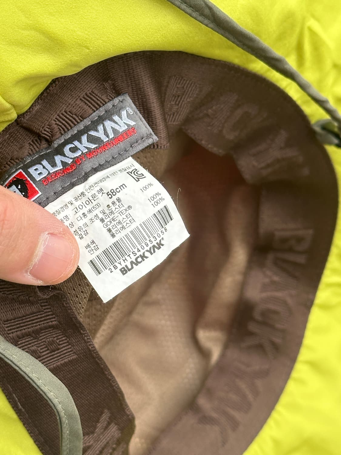 [M-L] 블랙야크 고어텍스 투톤 정글모 부니햇 모자 상품이미지6