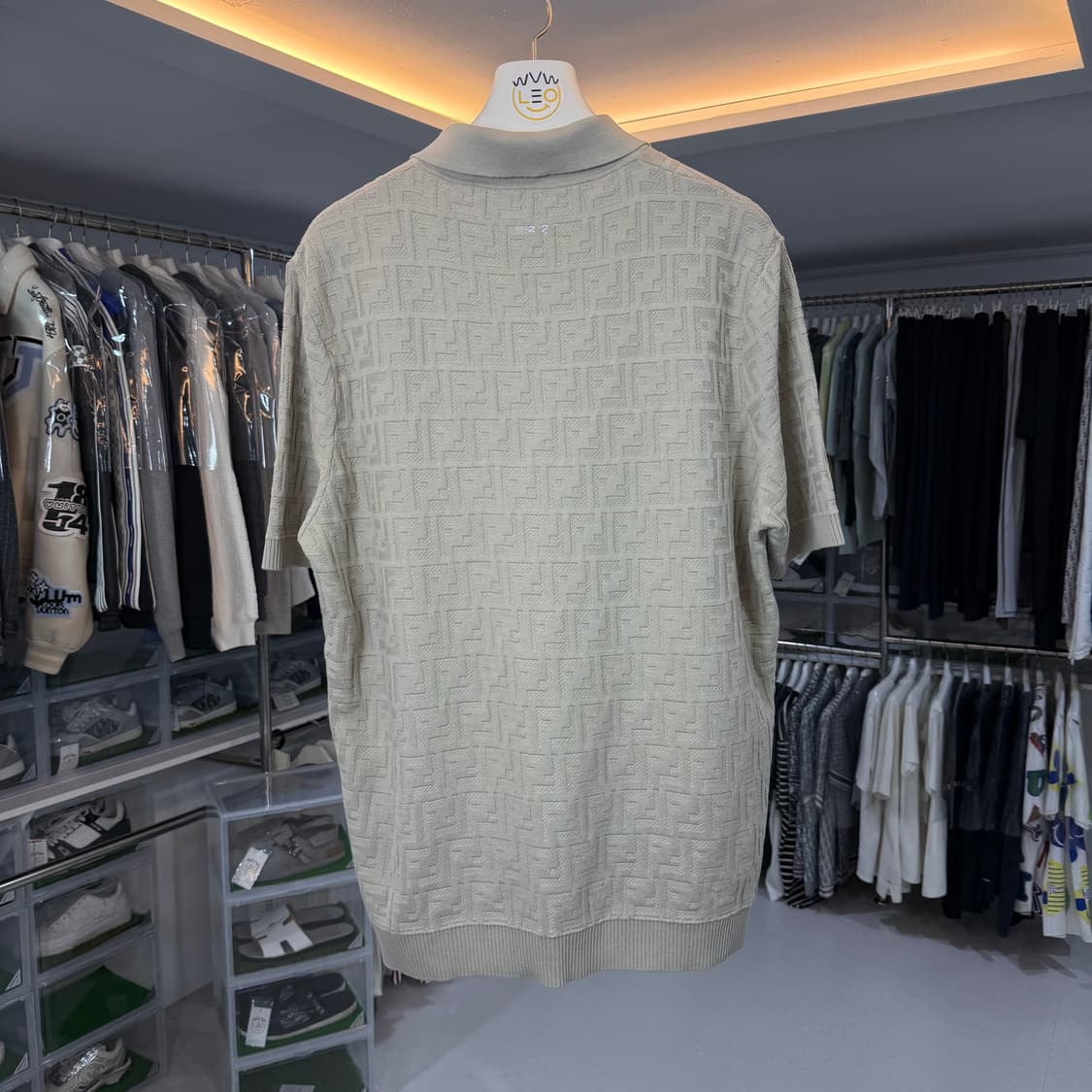 [리오브] 펜디 FF 베이지 폴로 카라티셔츠 상품이미지2