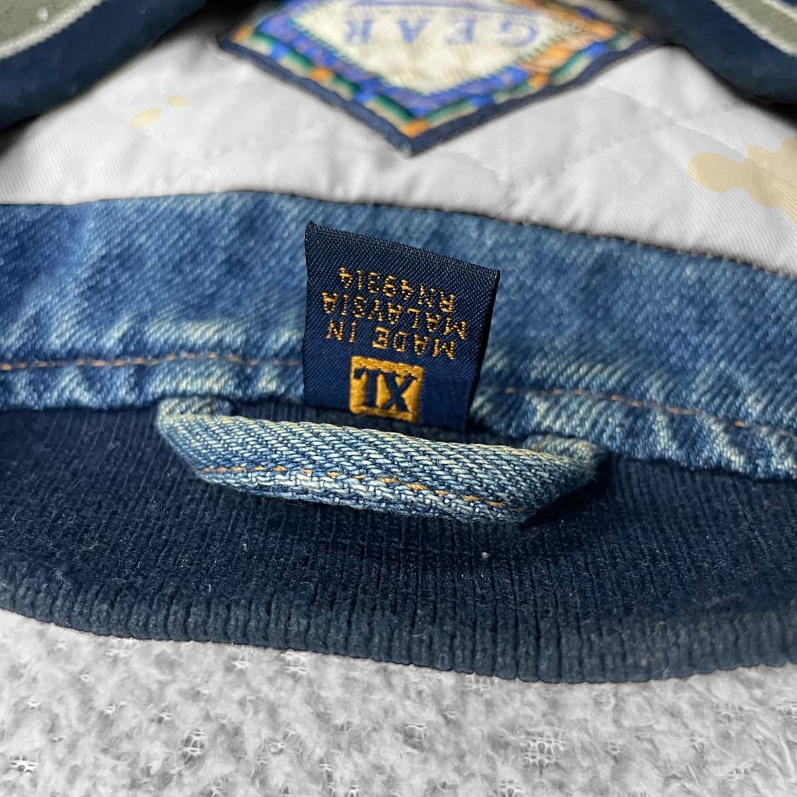 기어 Gear 올드스쿨 데님 코튼 바시티 자켓 상품이미지4