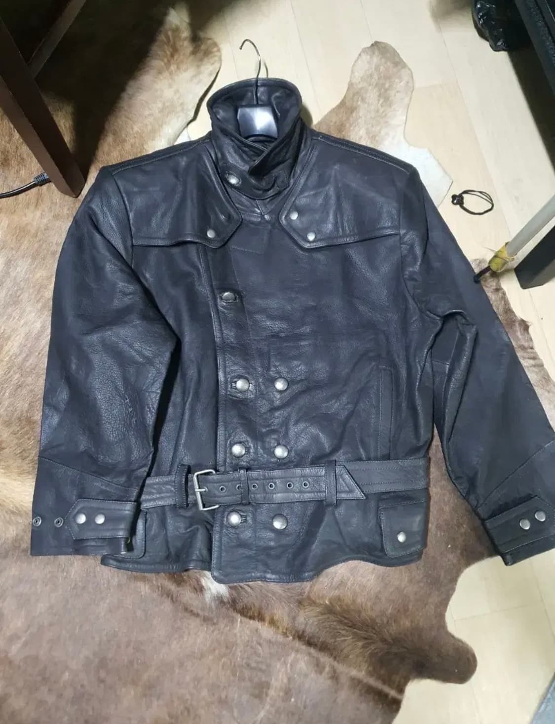 독일 폴리스 경찰 모토사이클 레더자켓 상품이미지1