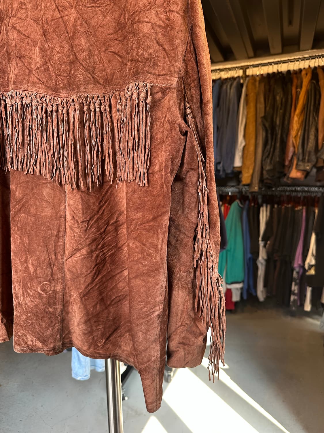 리얼 레더 웨스턴 스웨이드 프린지 자켓 상품이미지6