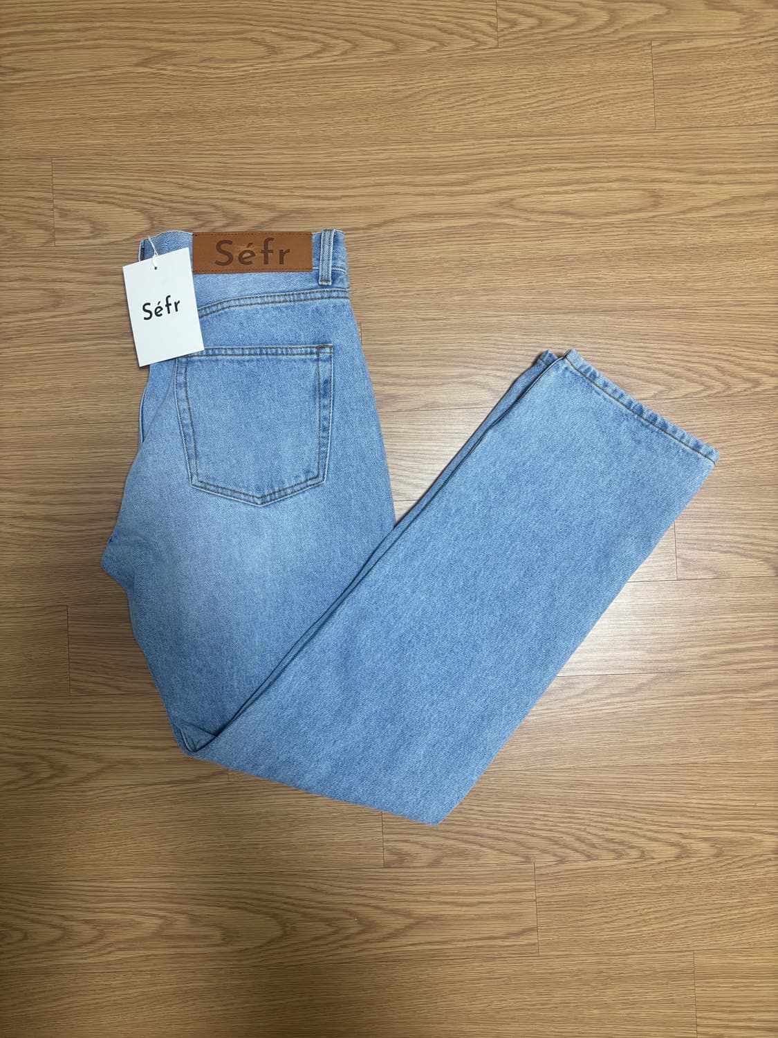 [새상품] Sefr 세퍼 스트레이트 컷 진스 데님 청바지 연청 상품이미지2