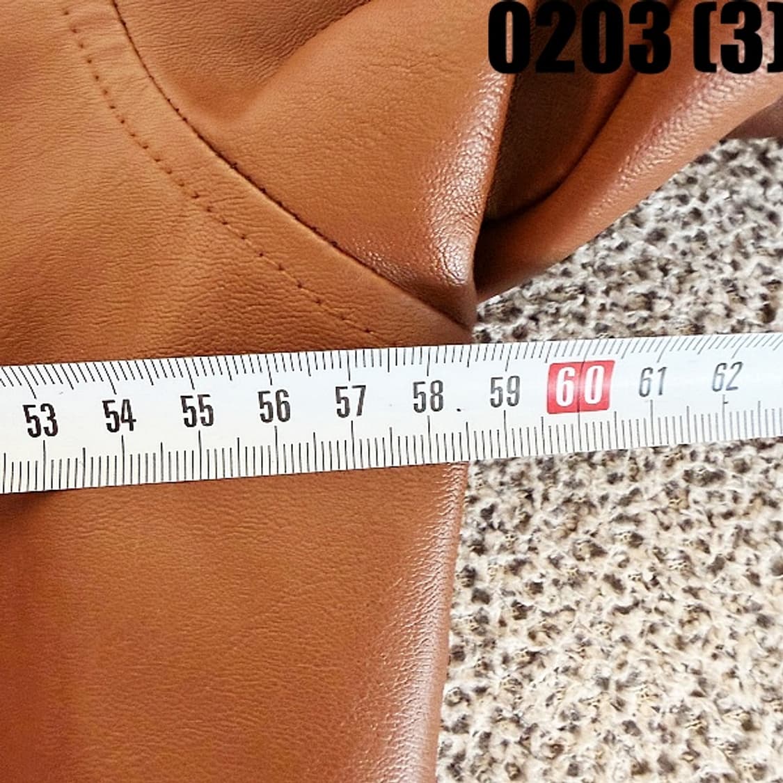 [실측확인] 빈티지 브라운 레더 라이더 가죽 자켓 상품이미지5