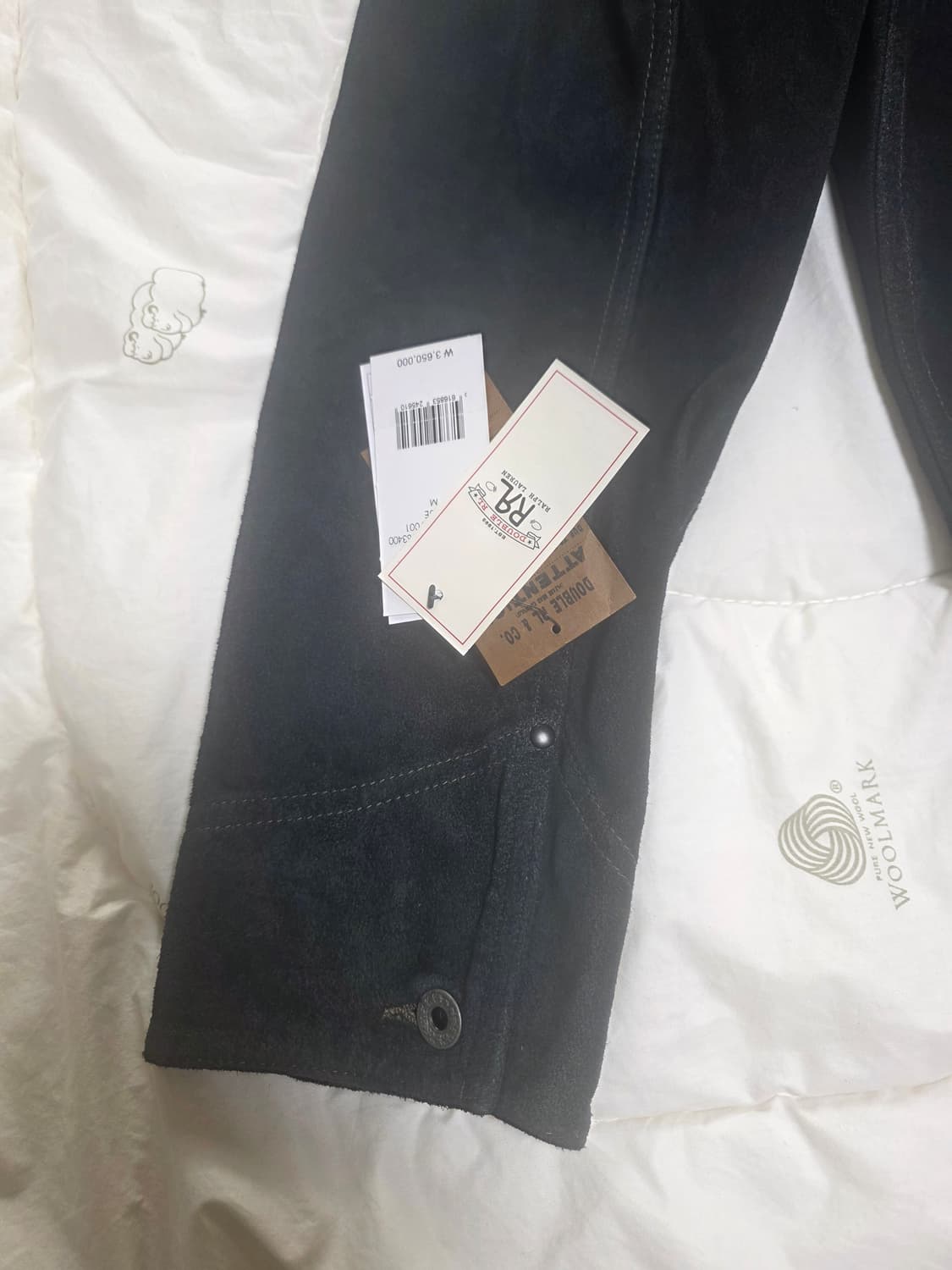 더불알앨(M) 인디고 러프아웃 스웨이드자캣 빈티지  인디고 상품이미지3