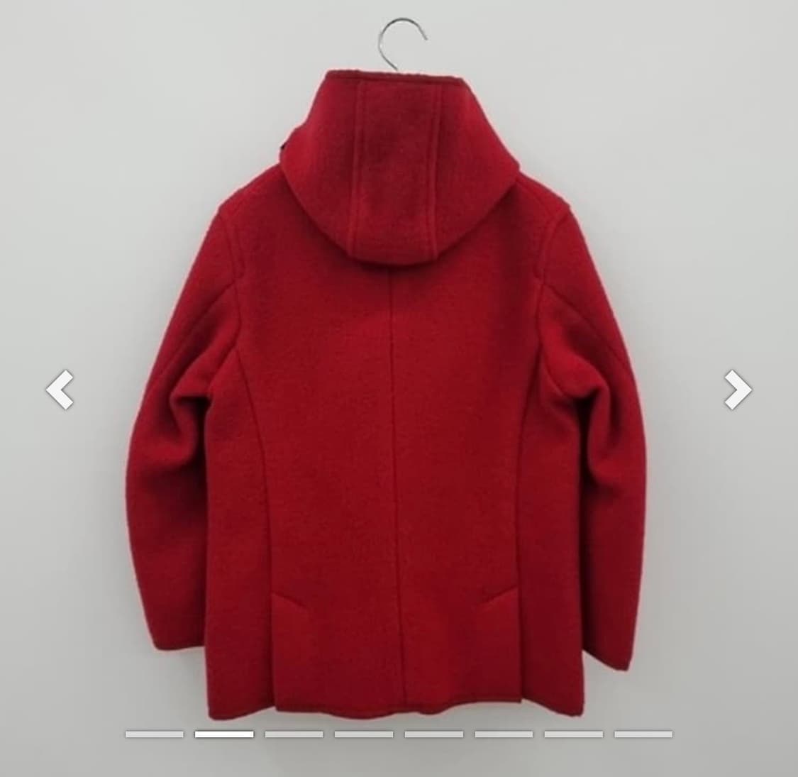 단톤 레드 울 후드 피코트 36사이즈 상품이미지3