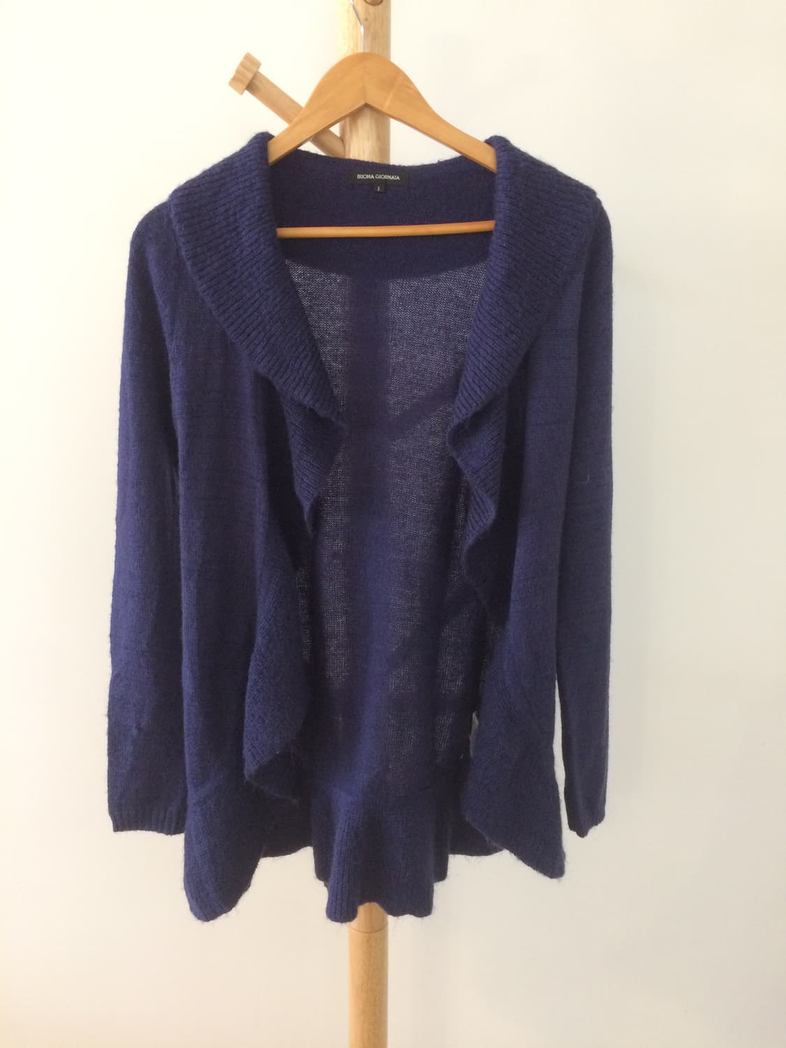 진한 보라파랑 가디건 상품이미지3