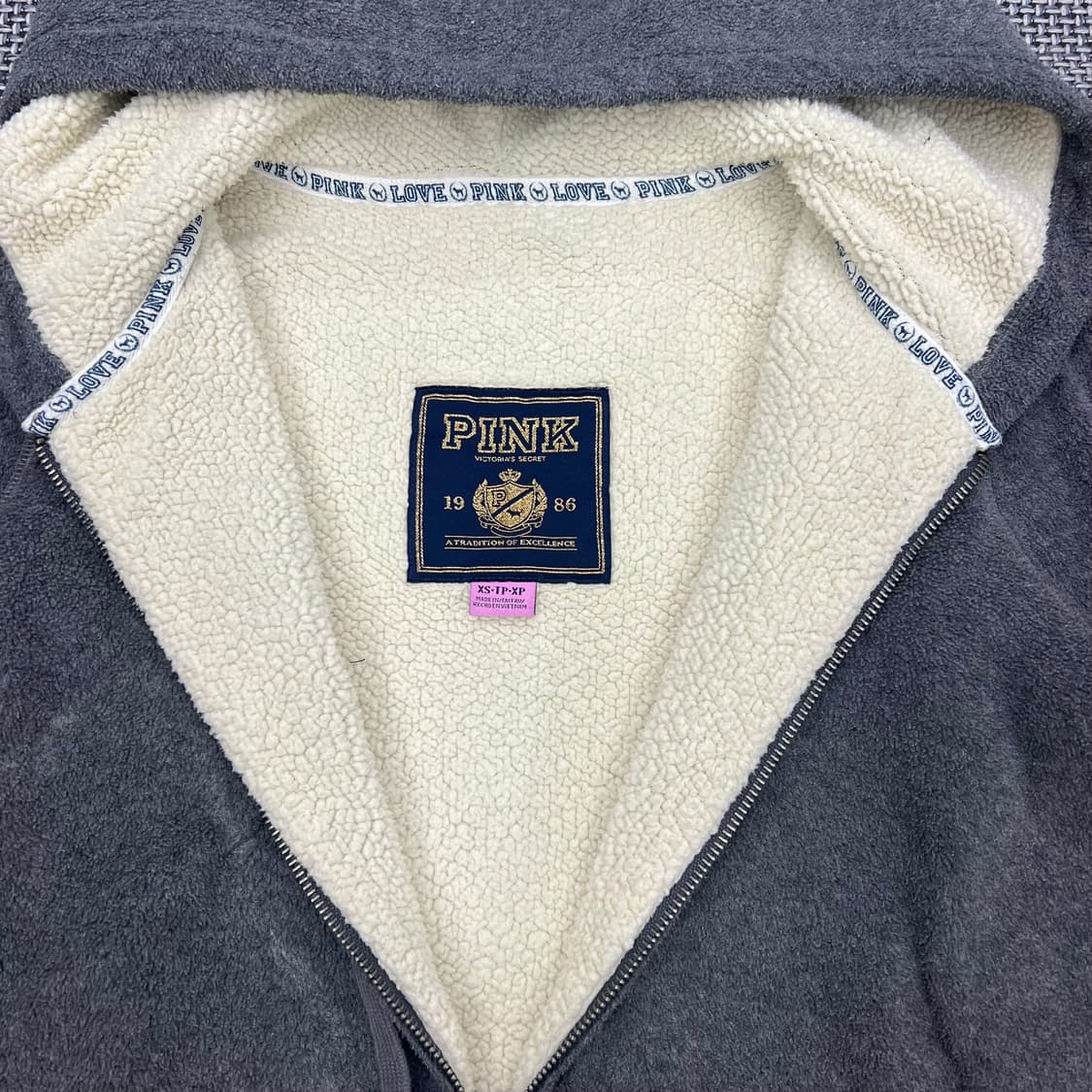 Pink 양털 후드집업 상품이미지2