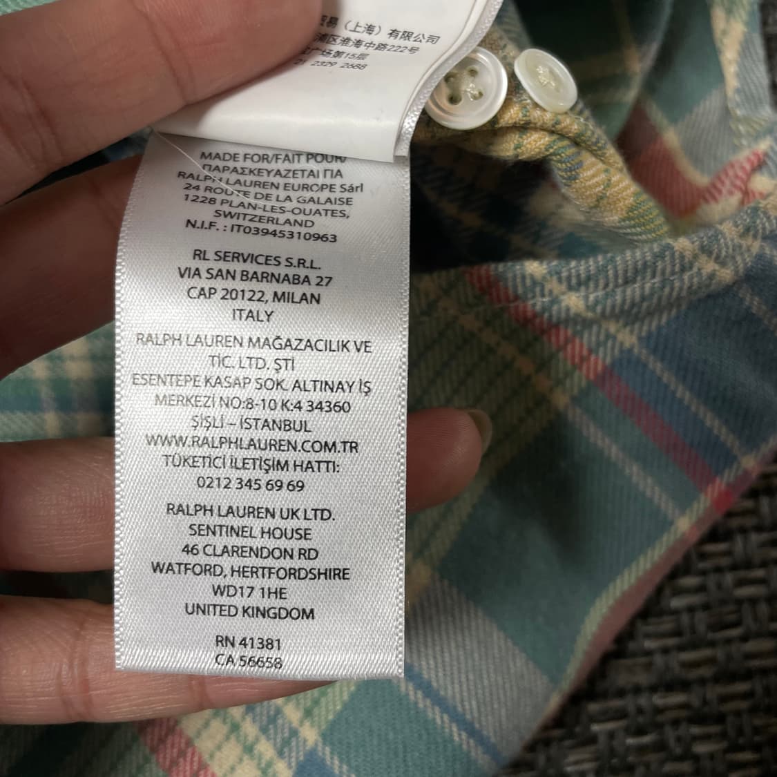 폴로랄프로렌 레드포니 솜사탕 멀티 체크 긴팔 셔츠 클래식핏 M 상품이미지9