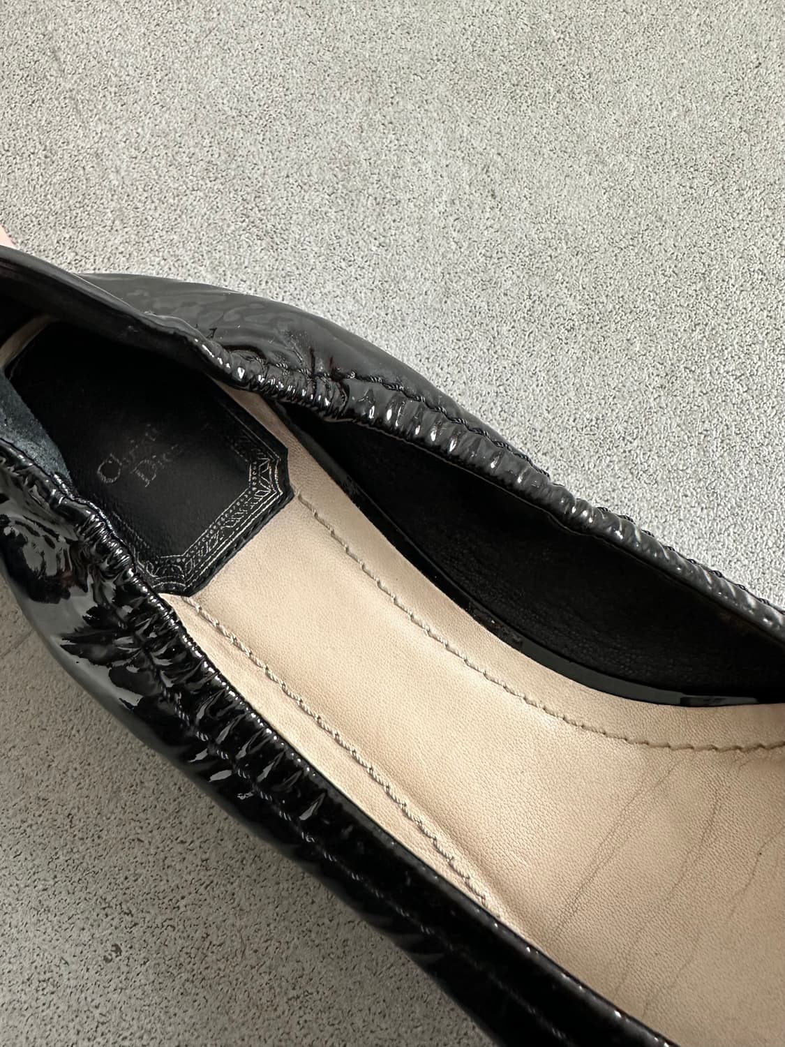 디올 레이디디올 블랙 버클 페이던트 플랫슈즈 상품이미지5