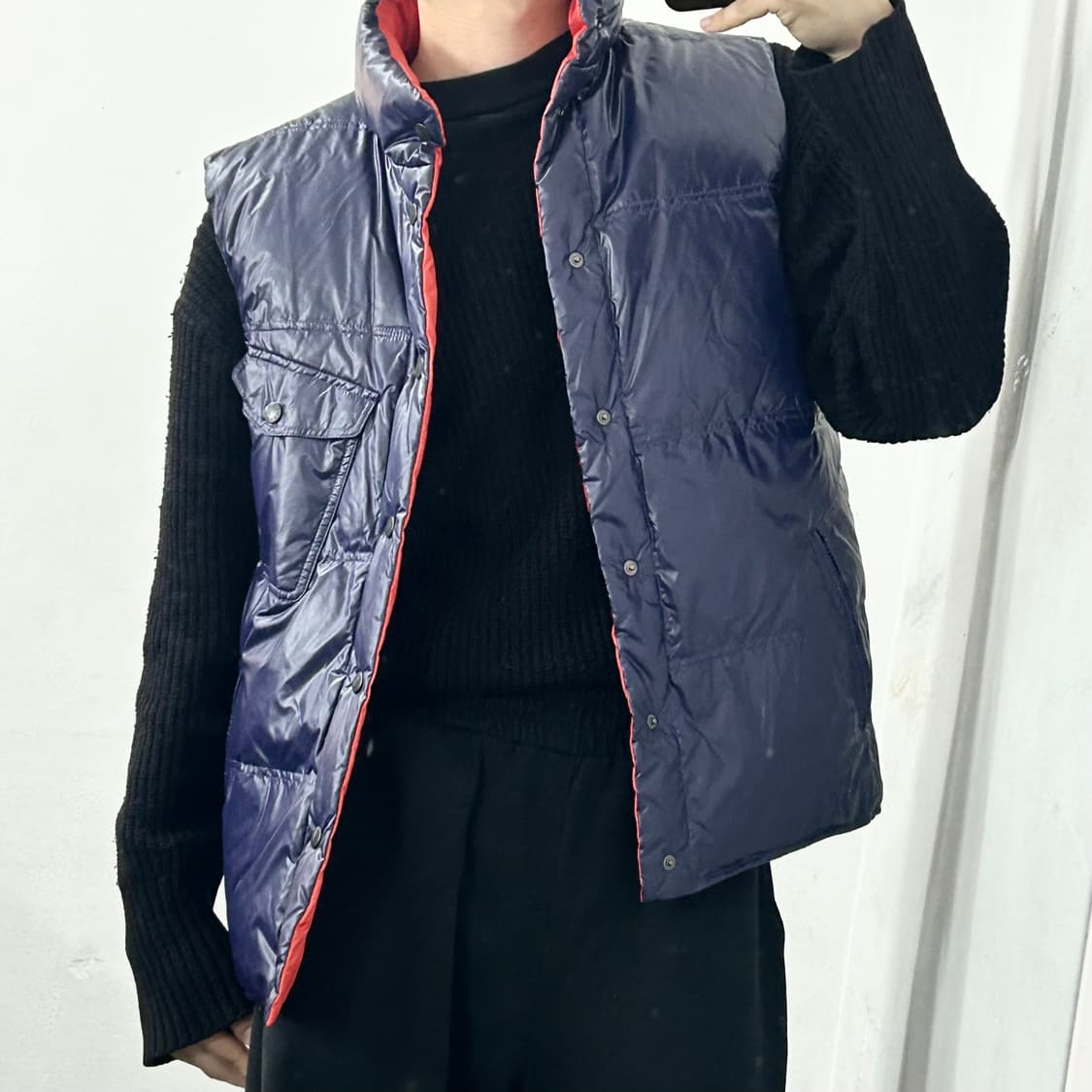 아비렉스 리버시블 구스다운 패딩 조끼 상품이미지4