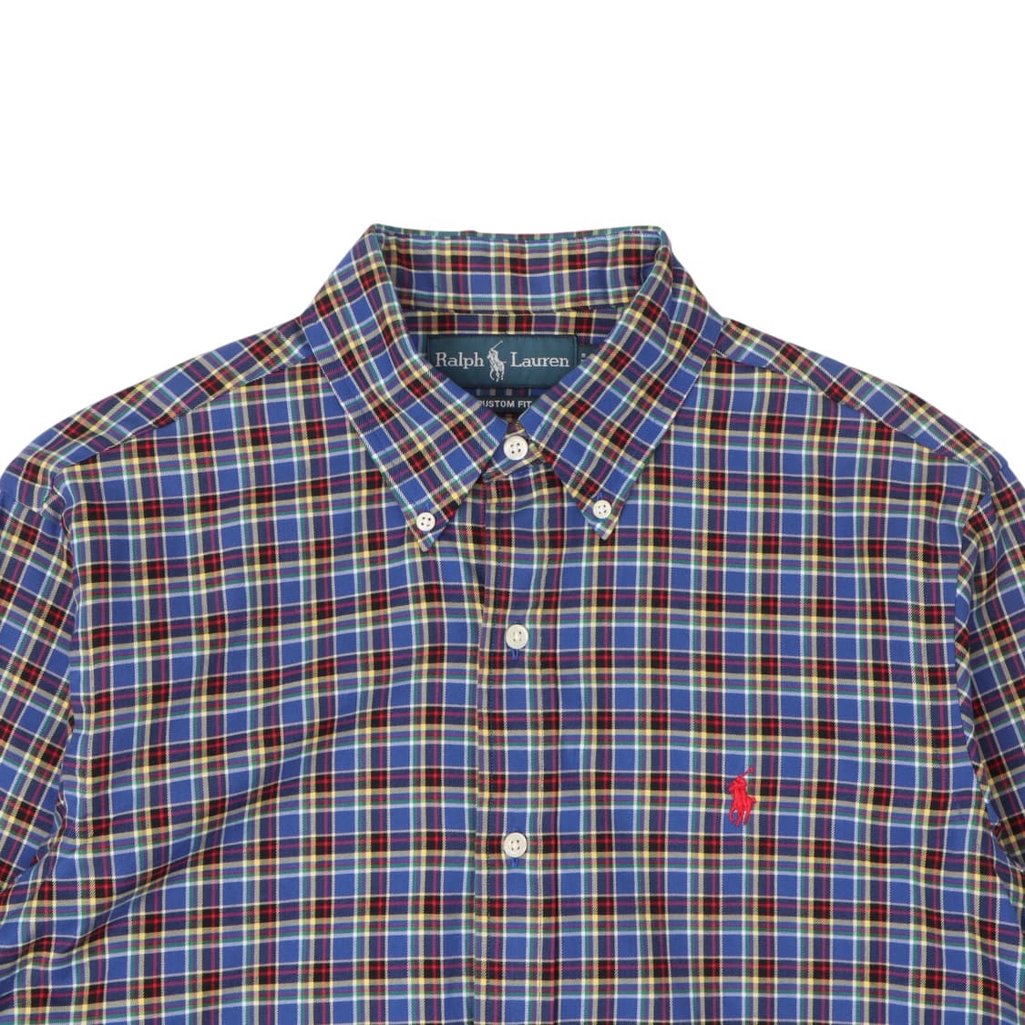 폴로 랄프로렌 블루 멀티 체크 커스텀핏 셔츠 상품이미지2