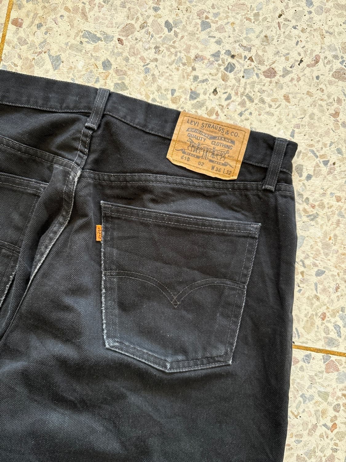 90‘s 리바이스 618 블랙 오렌지탭 상품이미지8