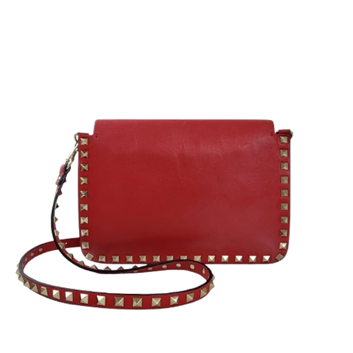 정품 발렌티노 락스터드 레드 크로스백 상품이미지8