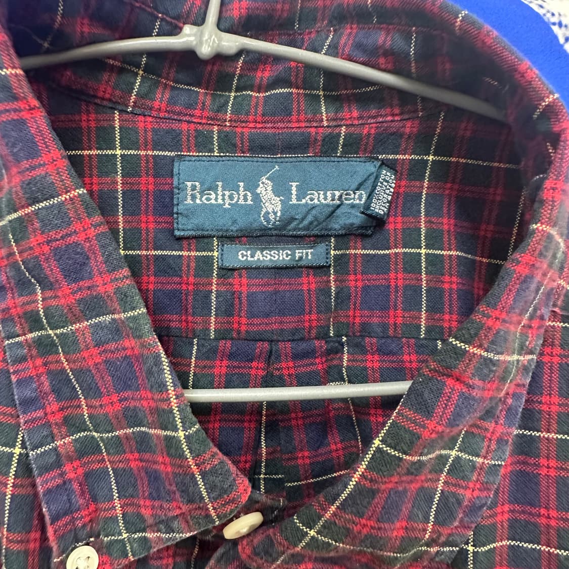 s급 폴로랄프로렌 클래식핏 스트릿 오버체크셔츠 2XL110 상품이미지4