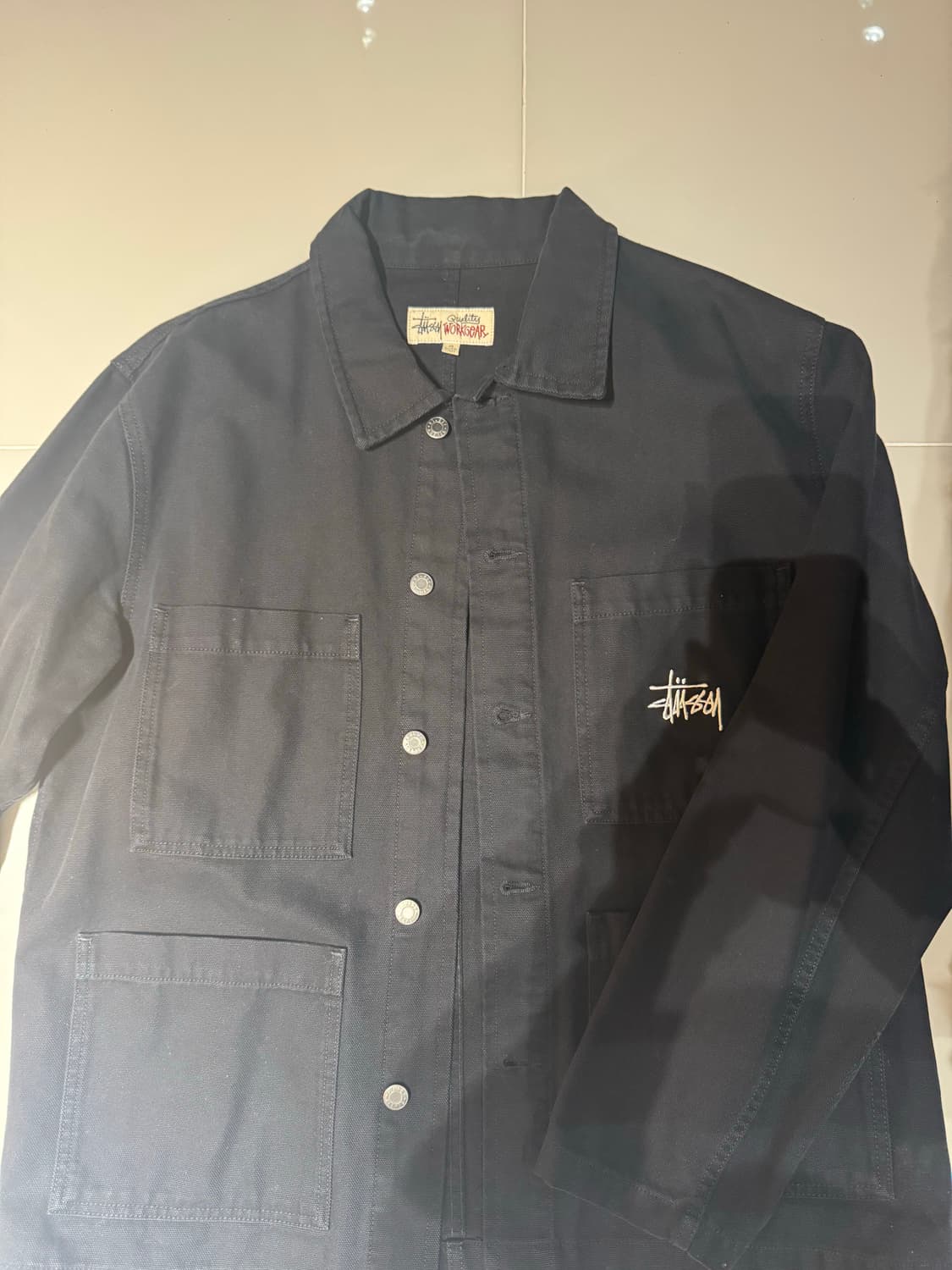 스투시 캔버스 초어 재킷 블랙 상품이미지1