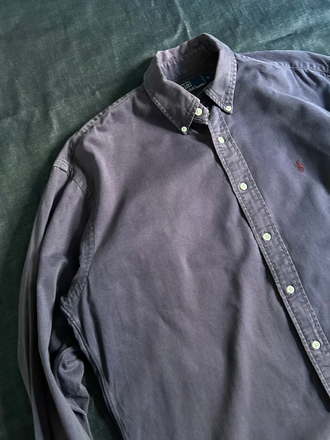 90s 폴로랄프로렌 페이딩 코튼 버튼다운 셔츠 상품이미지2