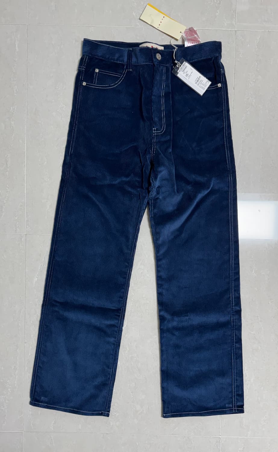 마르니(MARNI) 코듀로이 팬츠(블루, 46) 상품이미지4