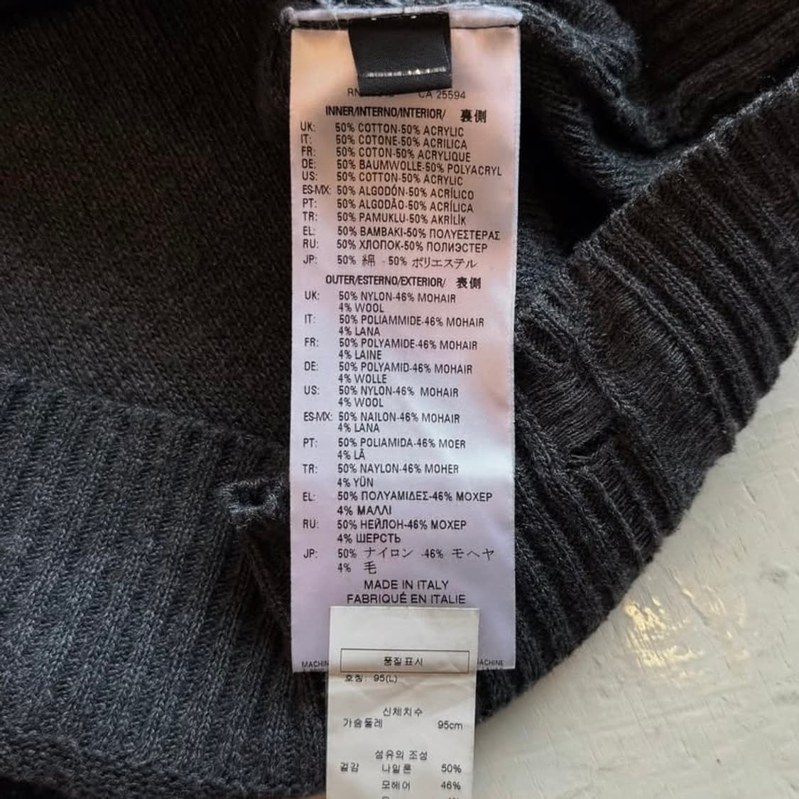 디젤 디스트레스 모헤어 스웨터 상품이미지7