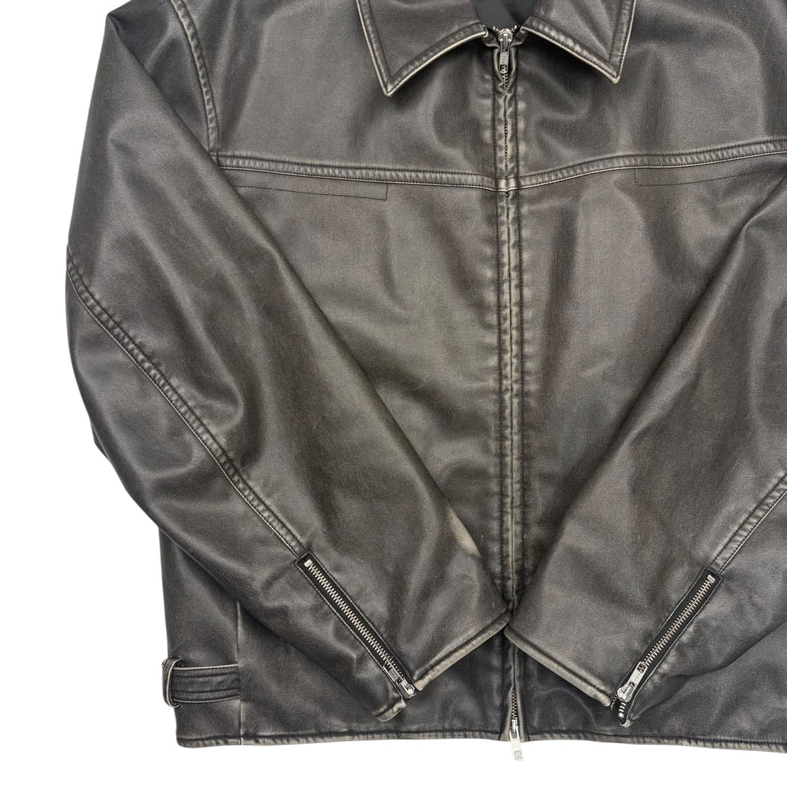 인사일러스 워시드 에코 레더 자켓 L 상품이미지3