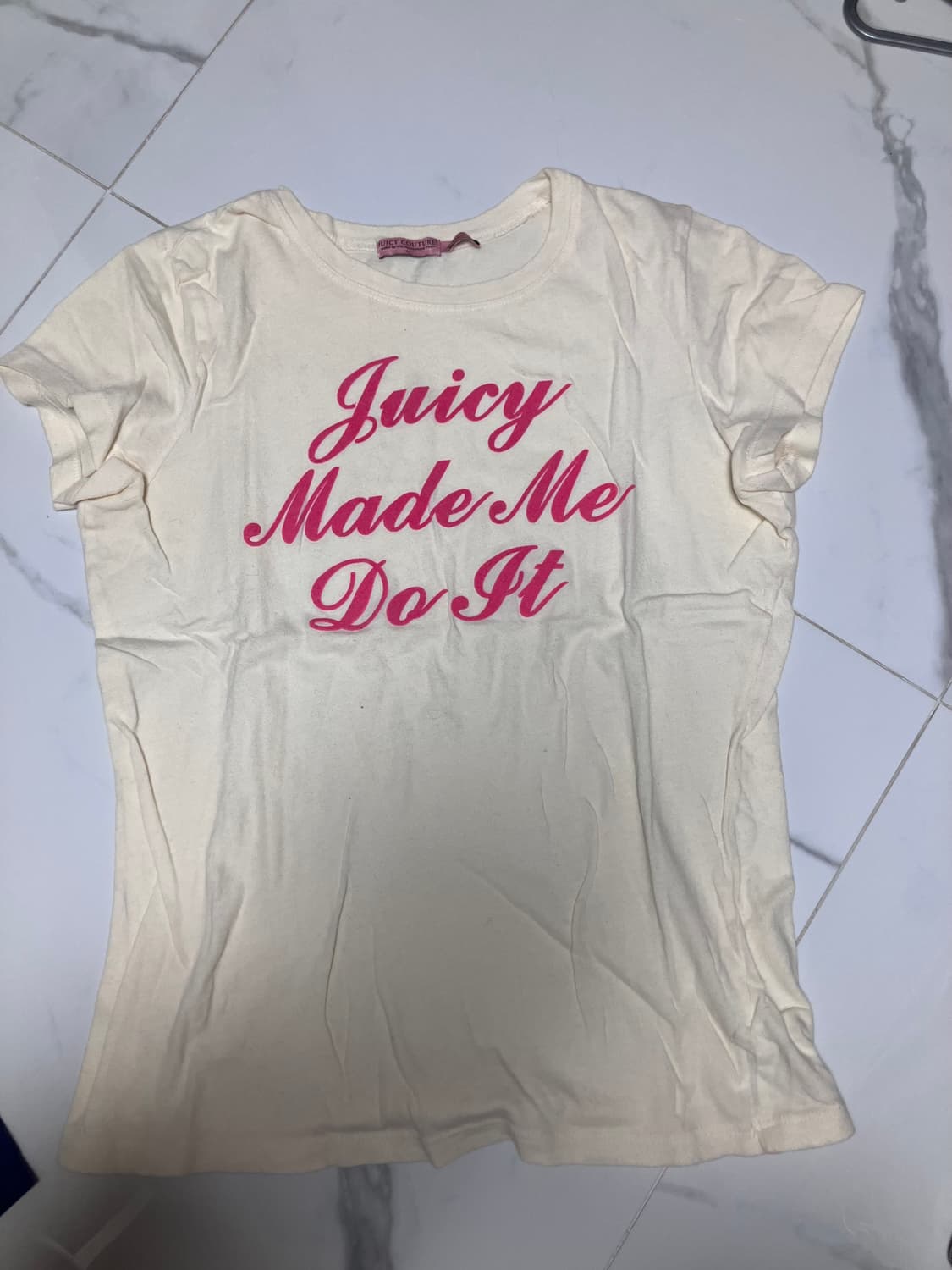 Y2K 쥬시꾸뛰르 반팔 로고 티 상품이미지1