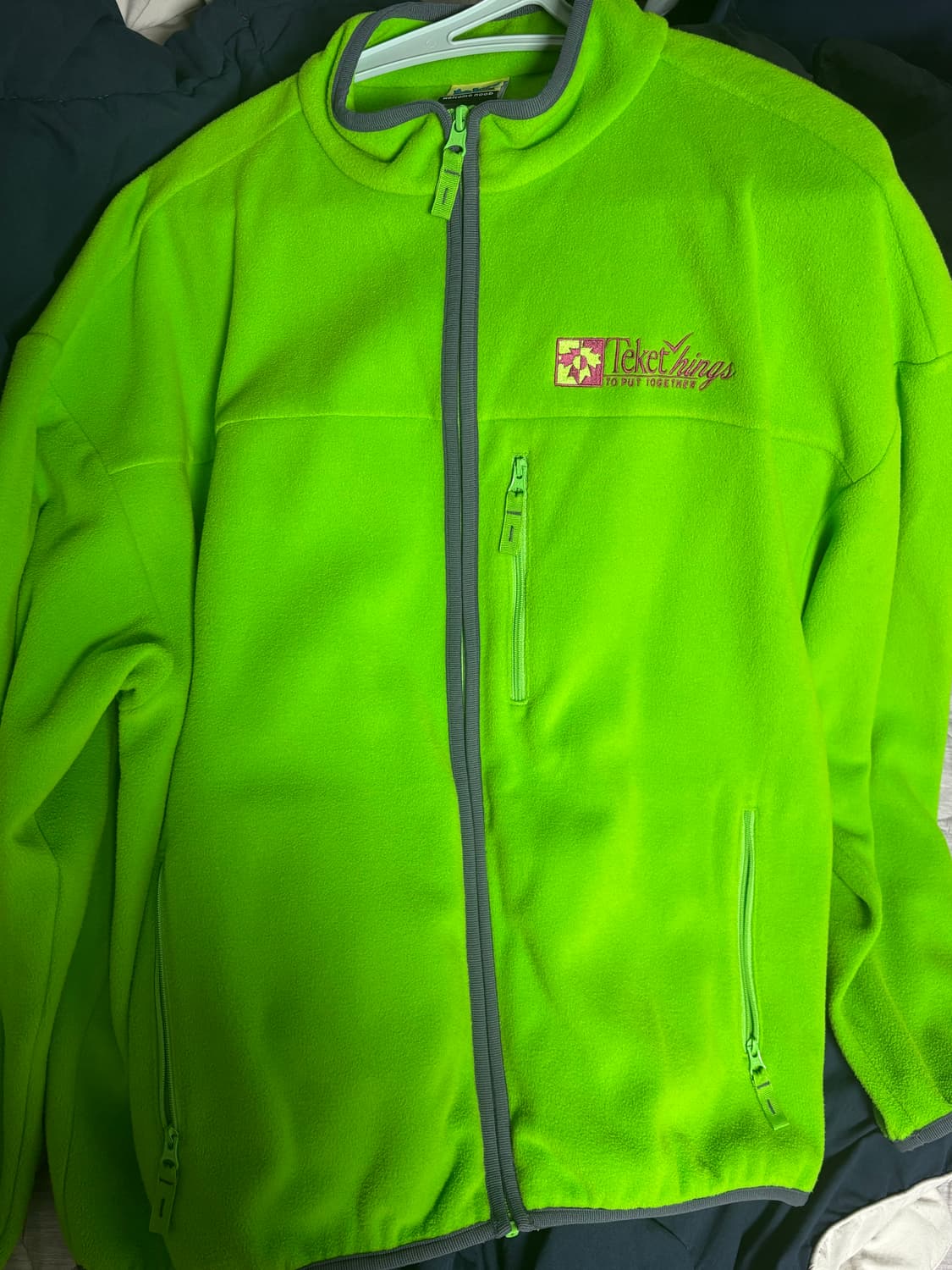 테켓 코코 플리스 자켓 그린 상품이미지2