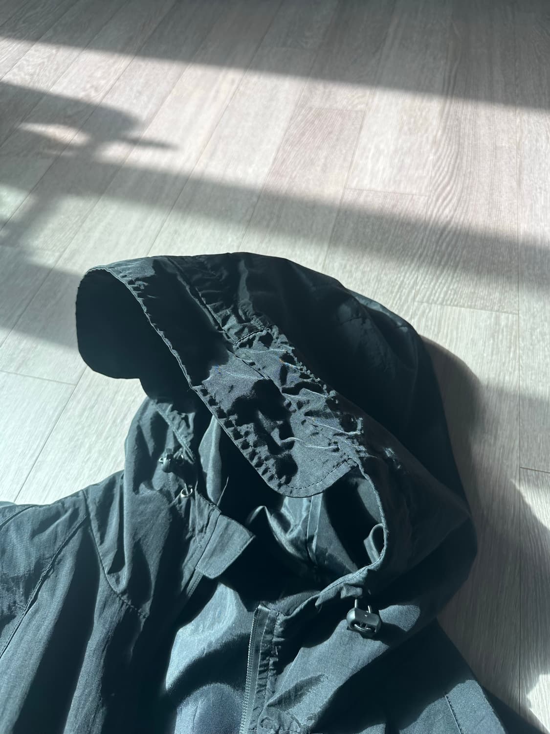 블랙 후드 바람막이 상품이미지4