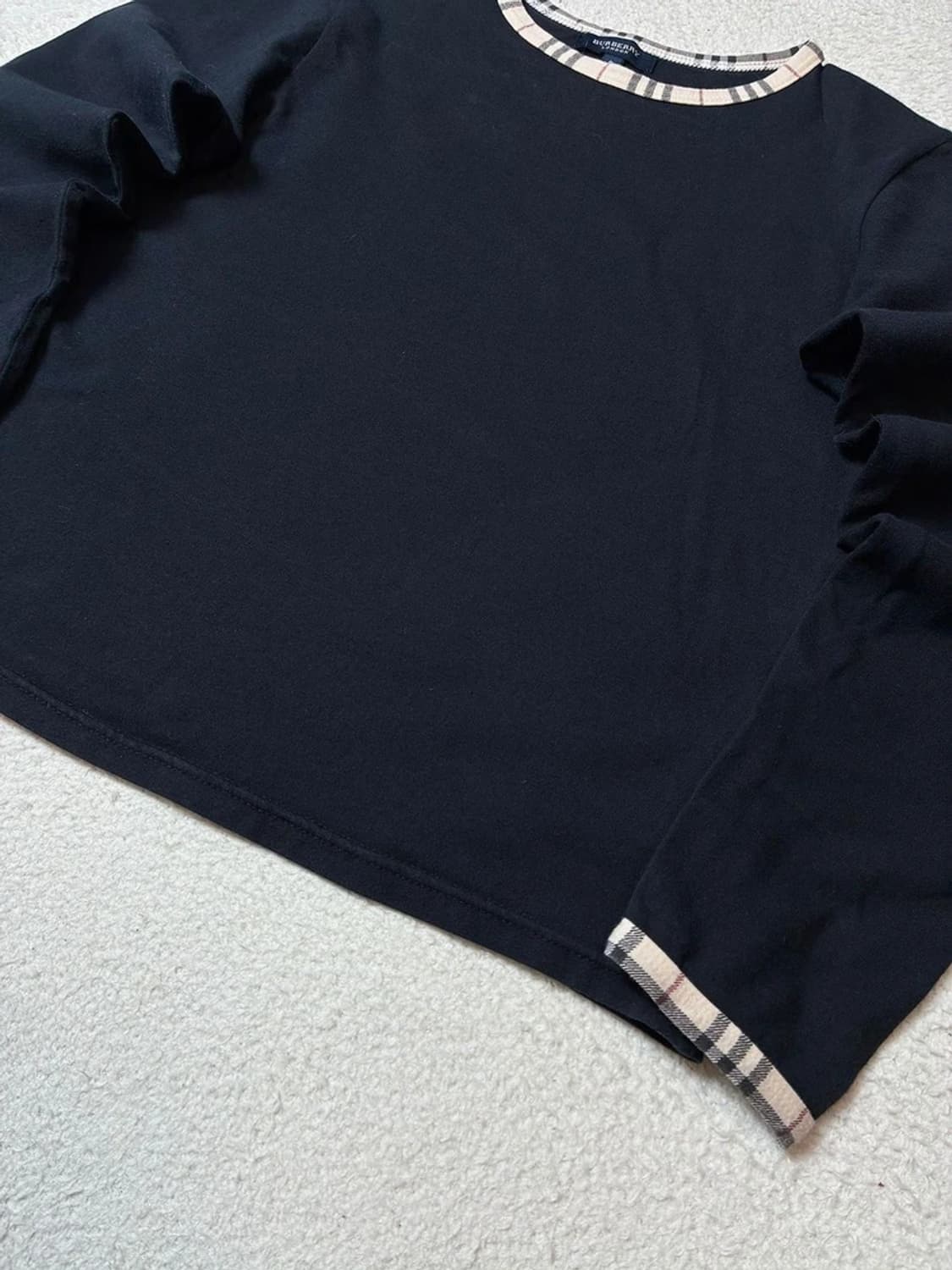 버버리 00's 체크 트리밍 롱 슬리브 PN7605 상품이미지3
