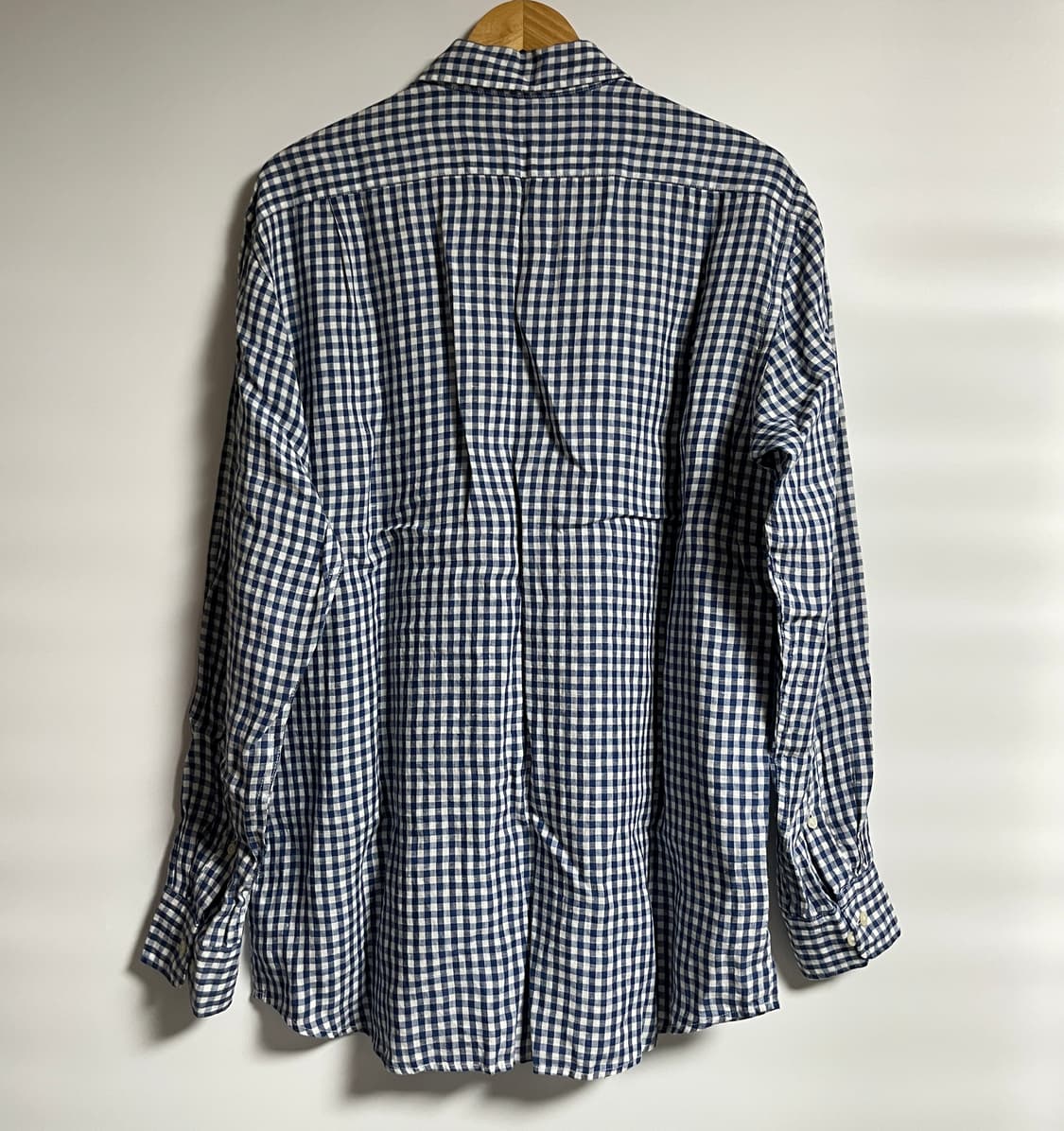 공용 유니클로 린넨 다탄 체크셔츠 남방 XL 상품이미지6
