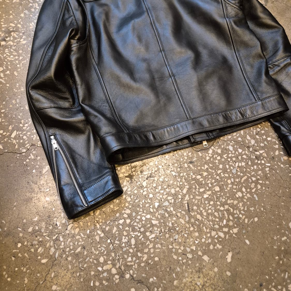 XL(착샷잇음) SPERONE 양가죽 라이더자켓  상품이미지8