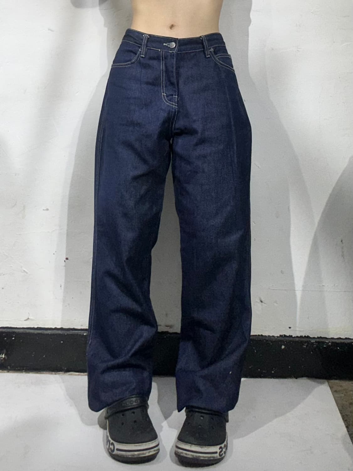 Ck 캘빈 클라인 진청 와이드 데님 팬츠 청바지 30 상품이미지2
