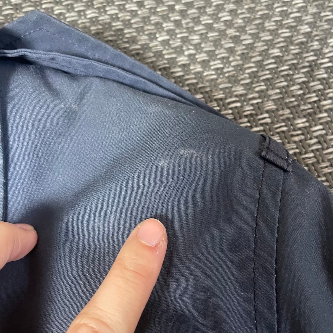 알파인더스토리 네이비 더블 롱 트렌치코트 상품이미지5