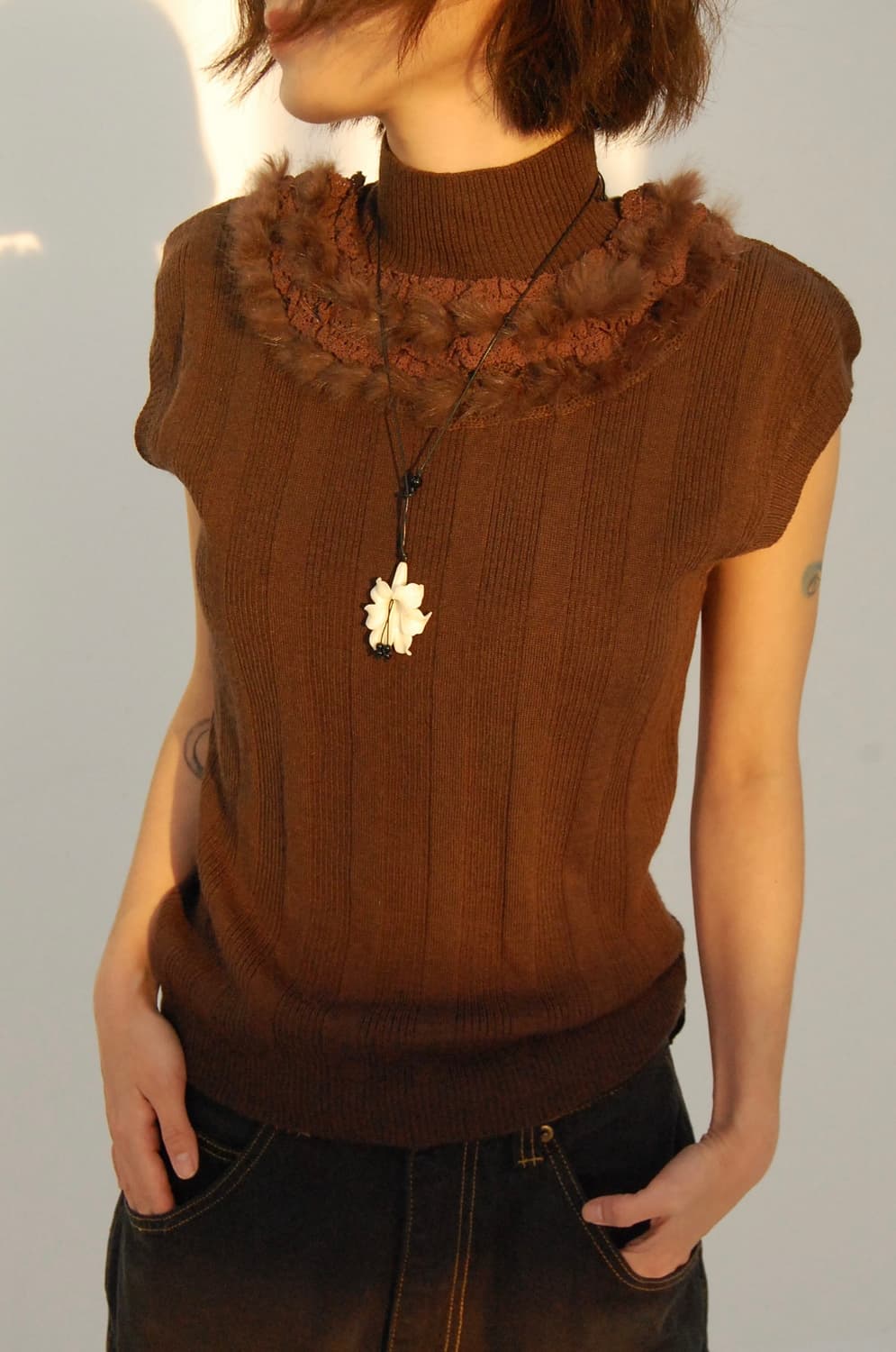 Raison detre fur half knit 상품이미지1