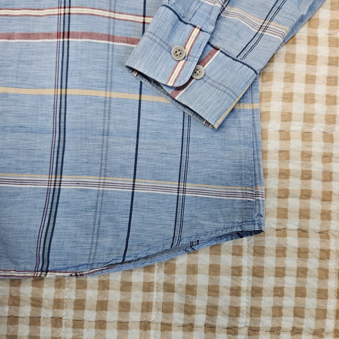 올젠 린넨 긴소매 셔츠 남자100 상품이미지4