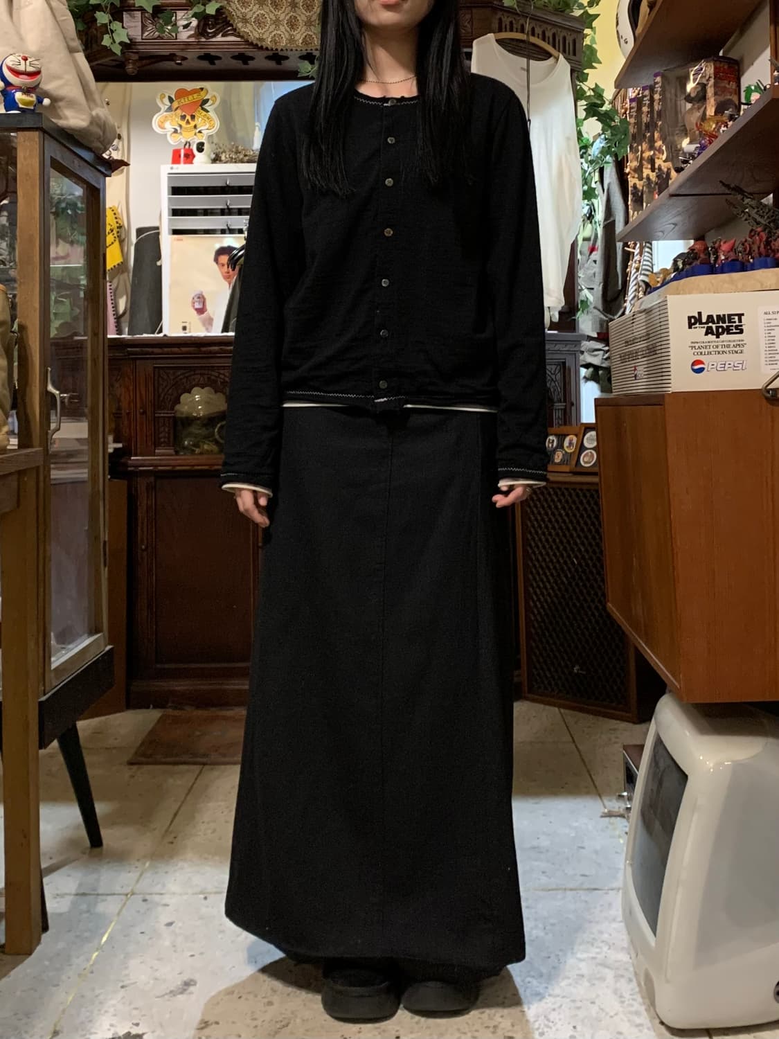 꼼데가르송 트리콧 싱글스티치 울 가디건 상품이미지8