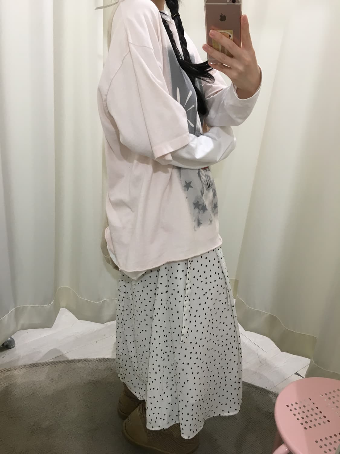 dot wrap skirt 상품이미지5