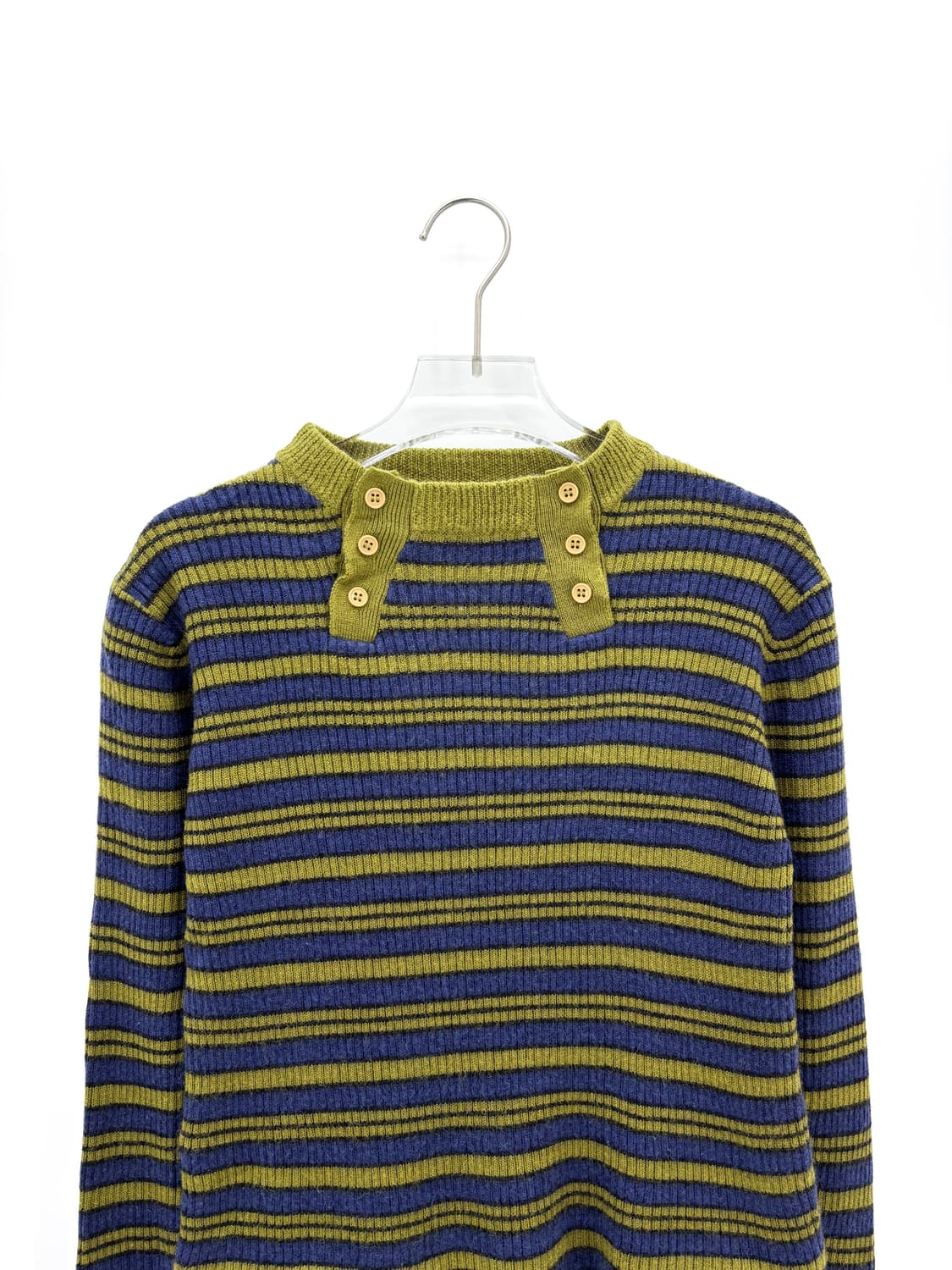 퍼슨스 버튼 스트라이프 긴팔티셔츠 상품이미지3