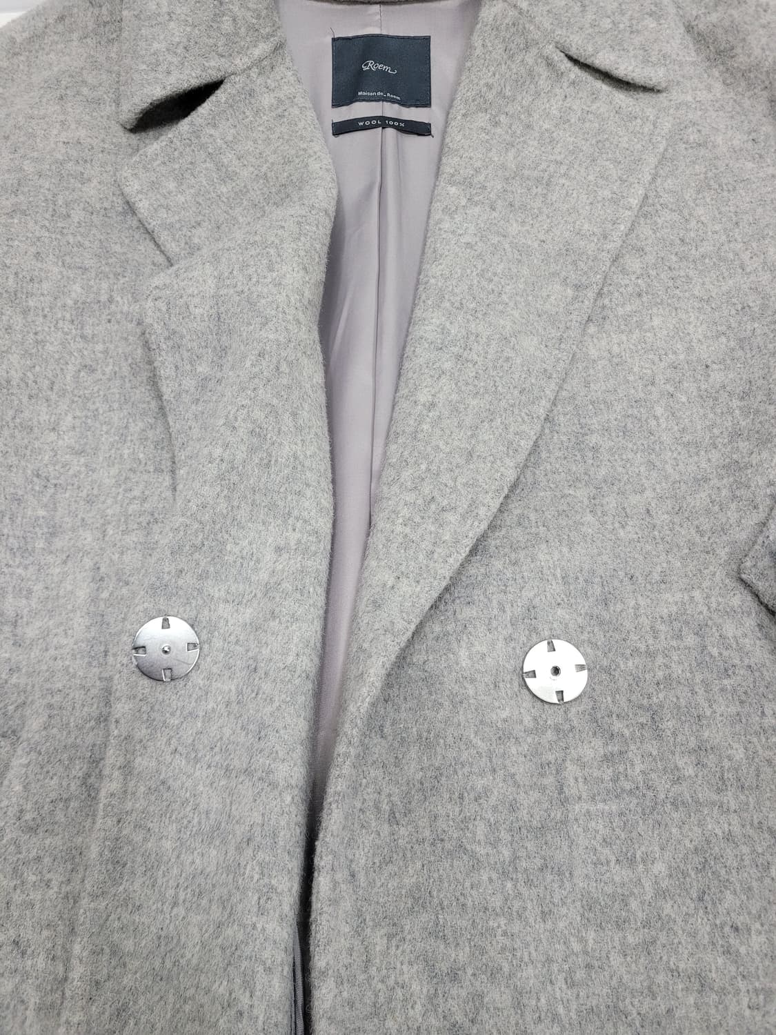 Roem 로엠 핸드메이드 모 100% 벨티드 코트 / 여 85 그레이
z 상품이미지6