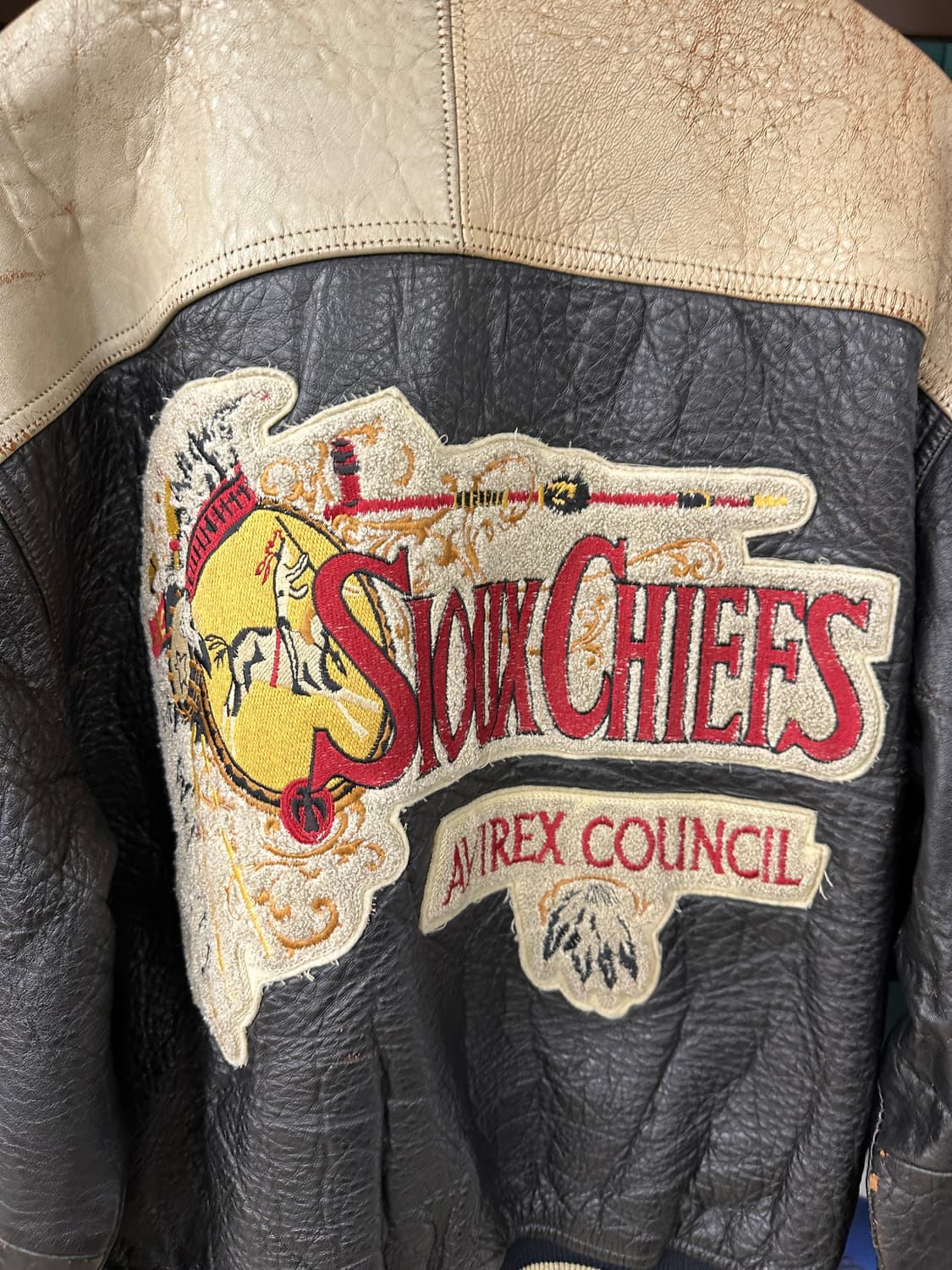 AVIREX) Sioux Chief 바시티 자켓 M 상품이미지7