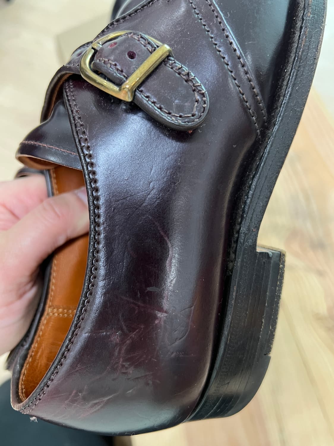 Alden 알든 코도반 954 7 C/E 싱글몽크  상품이미지5