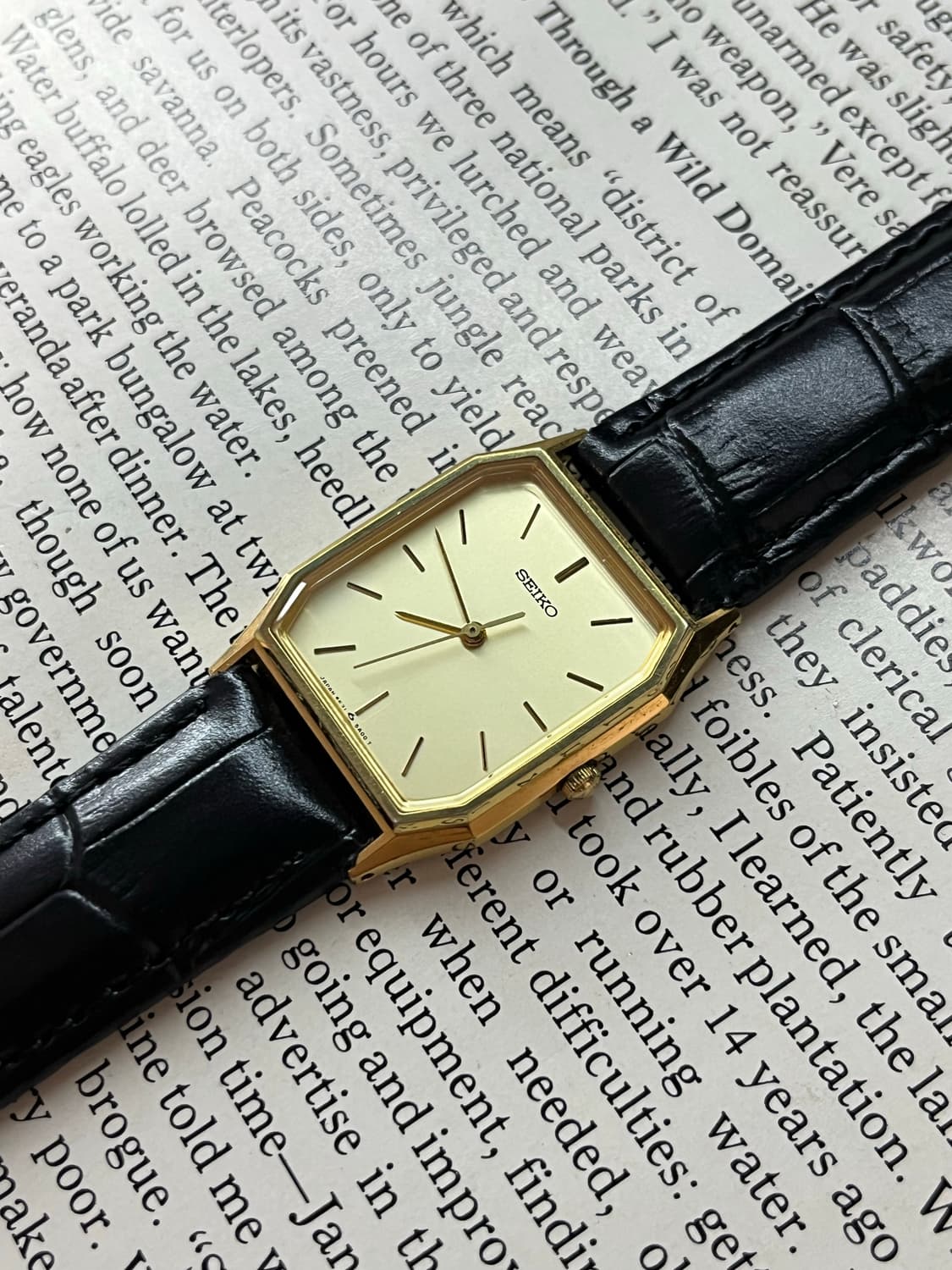 SEIKO CHARIOT 탱크 골드 쿼츠 상품이미지2