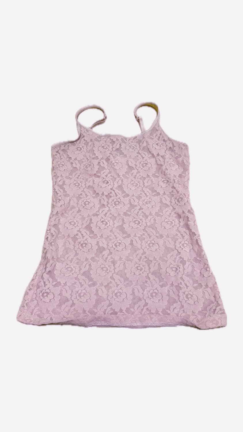 핑크 레이스 슬리브리스 나시 상품이미지1