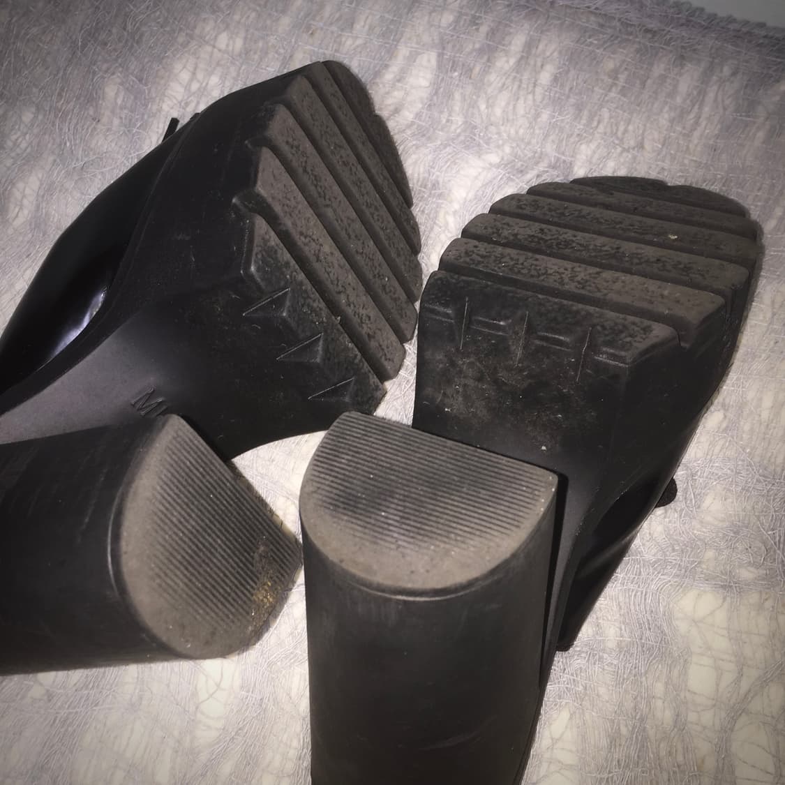 bubbles punk ribbon chunky high heels 상품이미지6