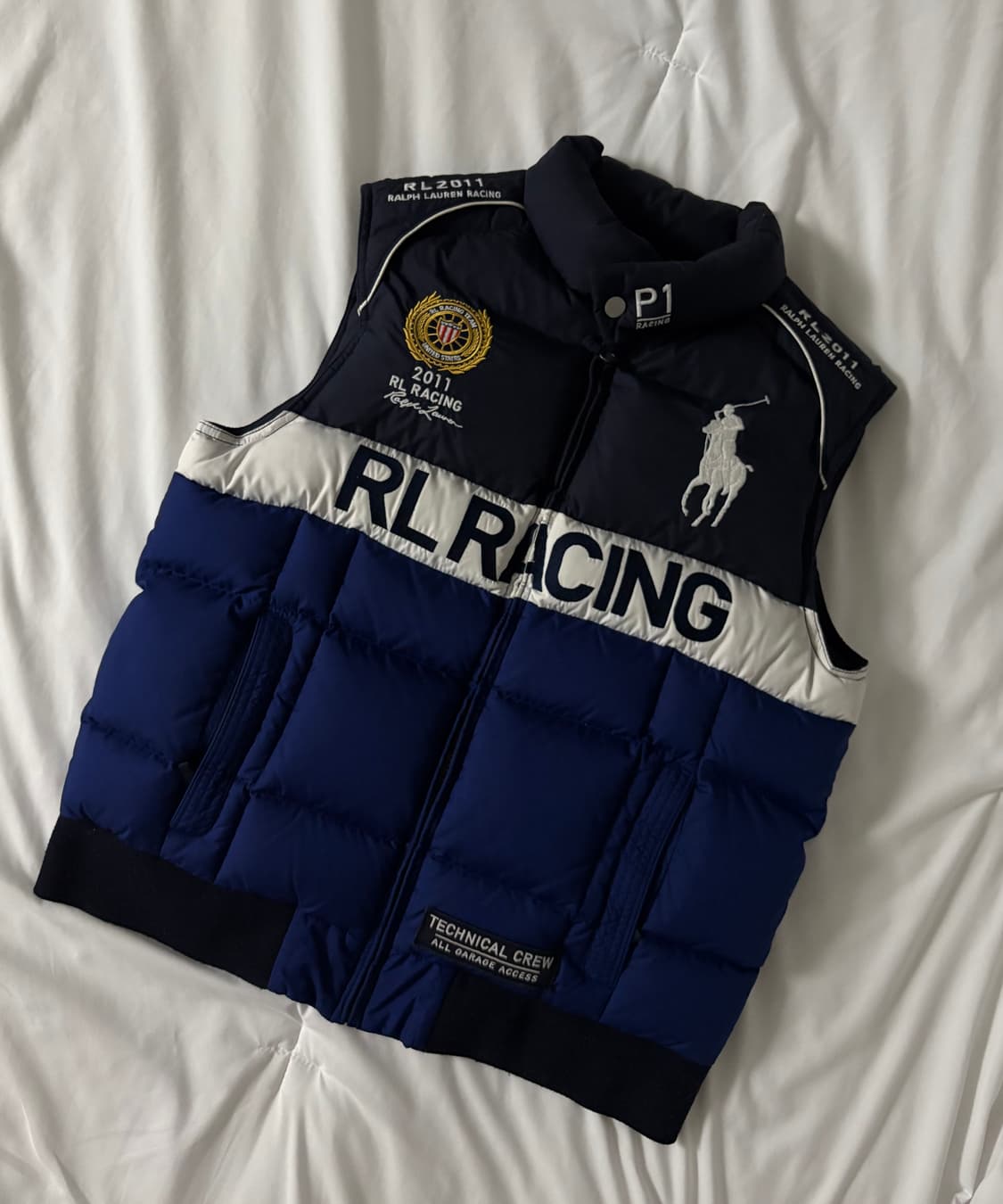 폴로 빅포니 레이싱 조끼 패딩 상품이미지2