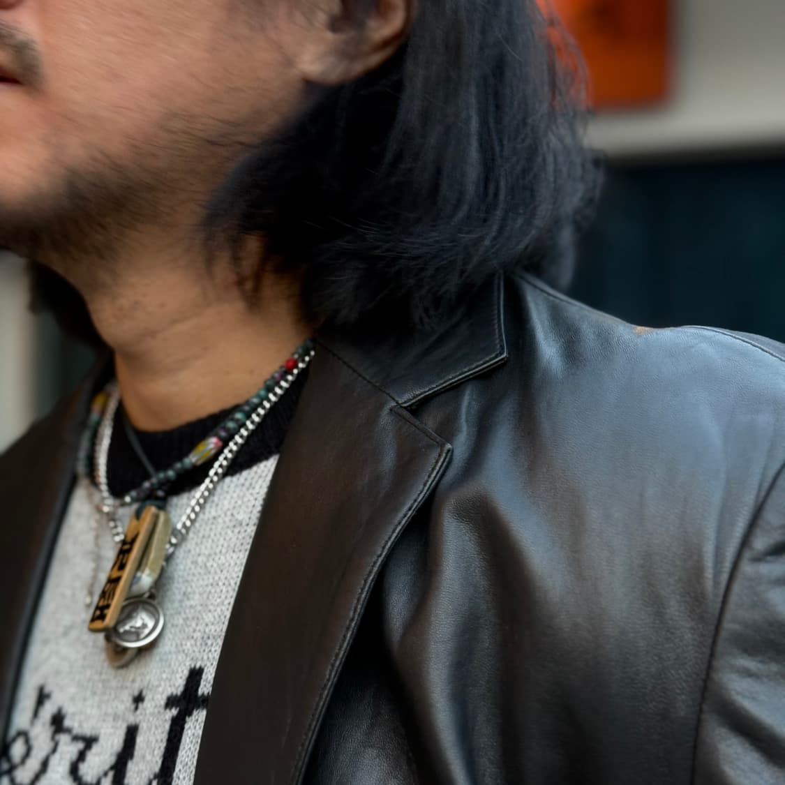 M Begin 양가죽 테일러드 자켓 L 상품이미지10