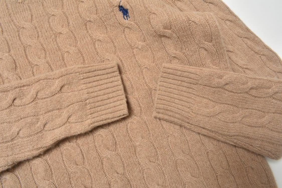 폴로 랄프로렌 큐알 케이블 울 니트 스웨터 M 상품이미지3