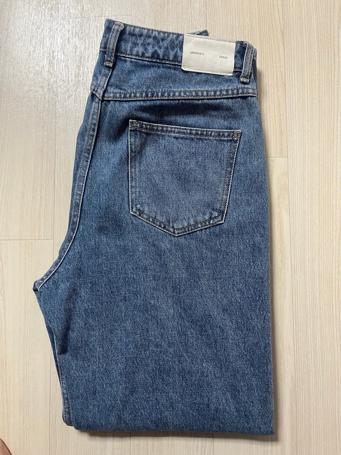 [AMOMENTO] 리사이클 데님_ mid blue (M사이즈) 상품이미지9